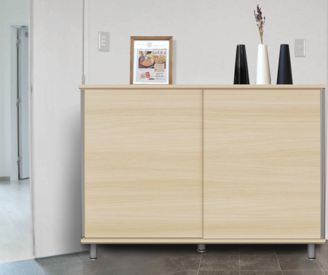 セミオーダーシューズボックス・靴箱 LASCO スチールレッグ付（幅80