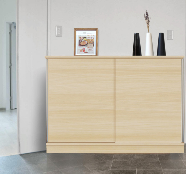 セミオーダーシューズボックス・靴箱 LASCO 幅80～150cm×奥行40cm