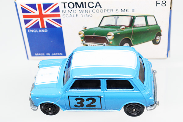 ミニカーショップ ケンボックス トミカ 青箱☆F8☆ミニクーパーSマーク