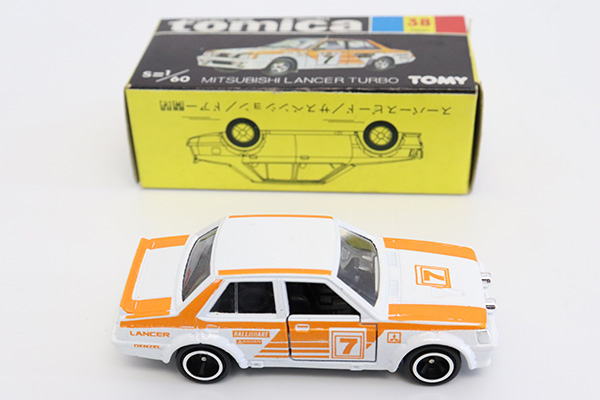 ミニカーショップ ケンボックス トミカ 黒箱☆38☆三菱ランサー ターボ