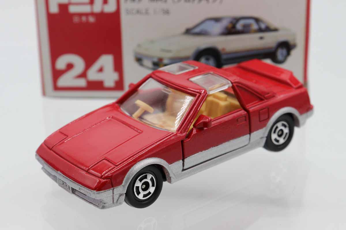 ミニカーショップ ケンボックス トミカ 赤箱(日本製)☆24☆トヨタMR2