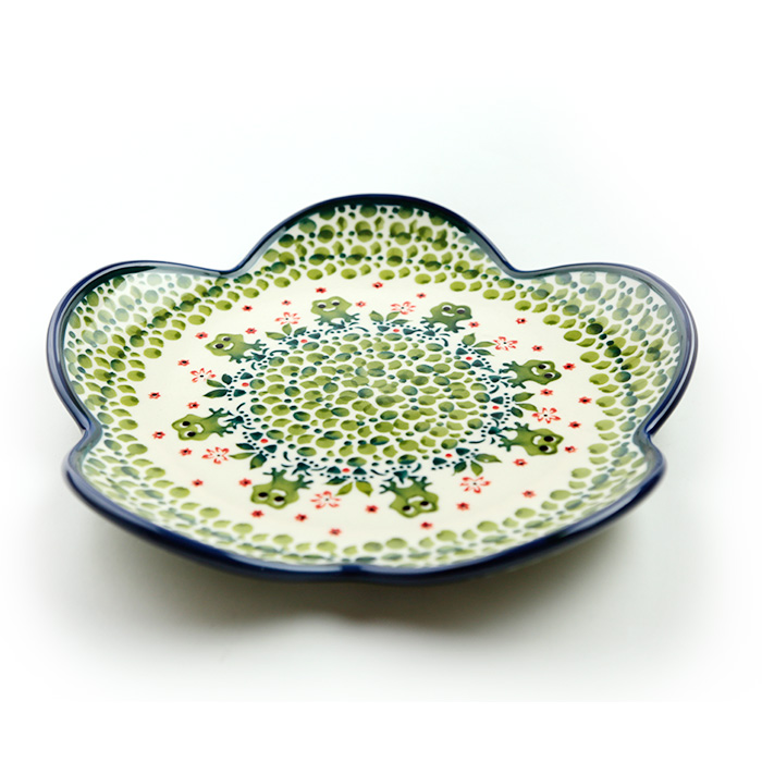 フラワープレート・ポーリッシュポタリー(ポーランド食器)