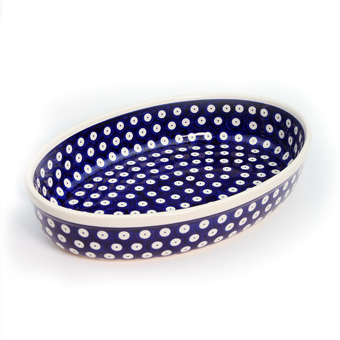 オーブン皿（グラタン皿）ポーリッシュポタリー(ポーランド食器)