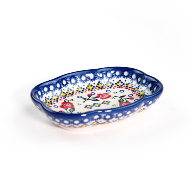 フレンチバターディッシュ・ポーリッシュポタリー(ポーランド食器)