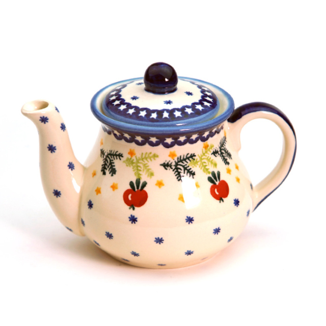 ティーポット−ポーリッシュポタリー(ポーランド食器)