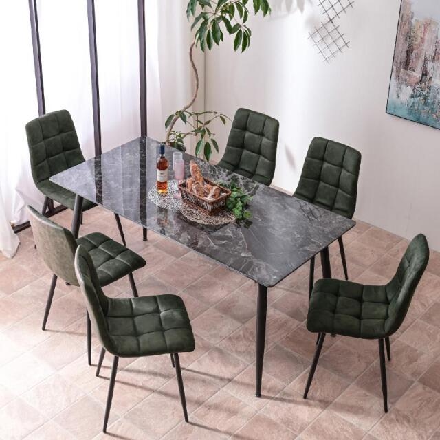 ダイニングチェア (チェア 4脚 単品のみ) レザーファブリック 食卓