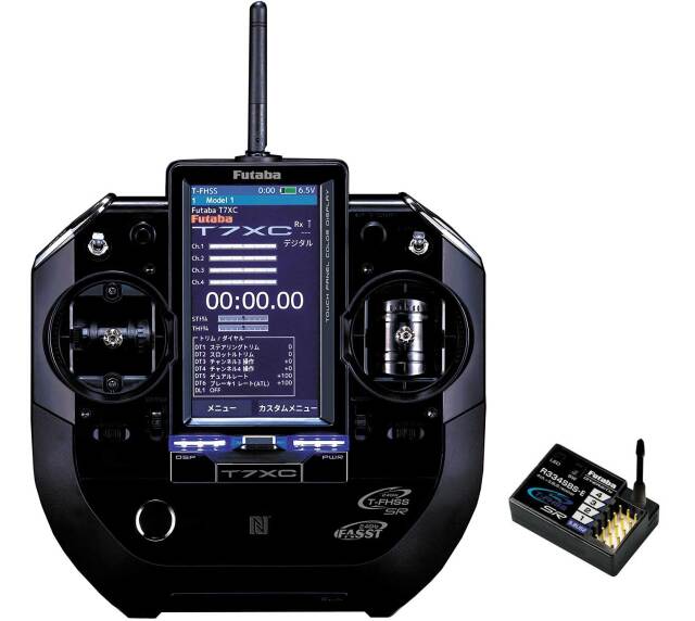 フタバ プロポ 7XC 電動専用T/Rセット R334SBS-E（ショートアンテナ