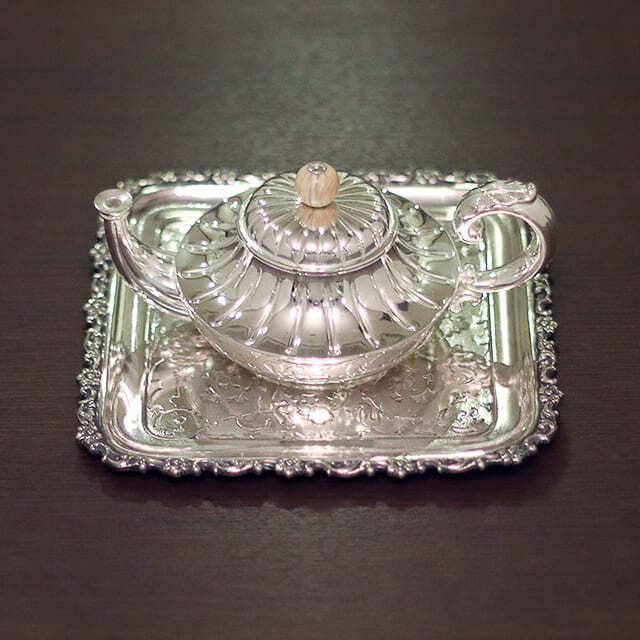 中古】Tiffany（ティファニー）家庭用ティーポット トレイ付き tf-117