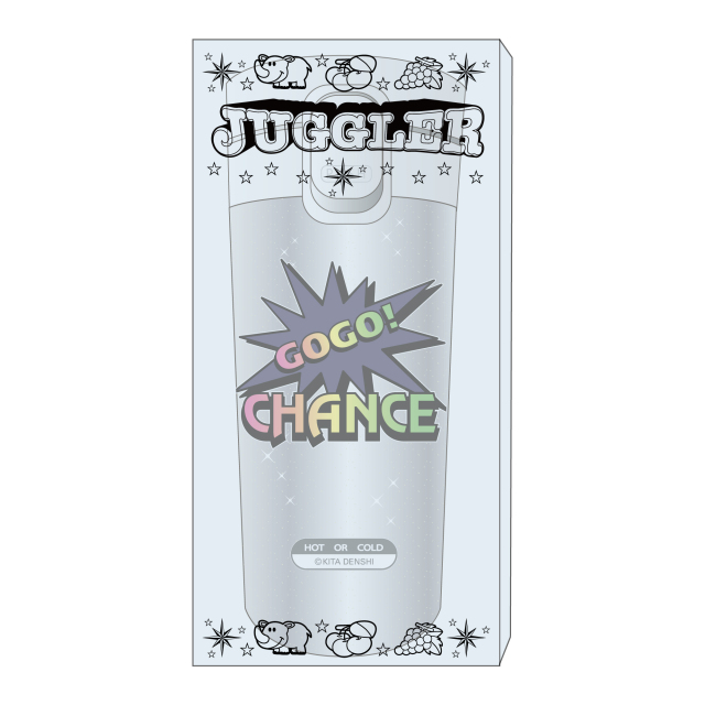 ジャグラー 蓋つきボトル5 レインボー 保温保冷 タンブラー 360ml