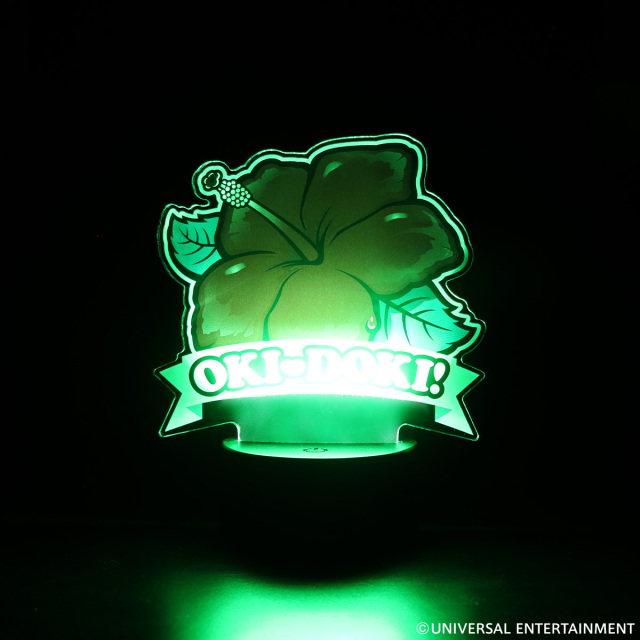 沖ドキ！-ハイビスカス LEDアクリルスタンド / 全長18cm LEDライト USB