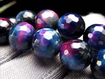 ☆一連☆宇宙を映す奇跡の輝き☆深紅と蒼の銀河流彩☆幸運と守護を