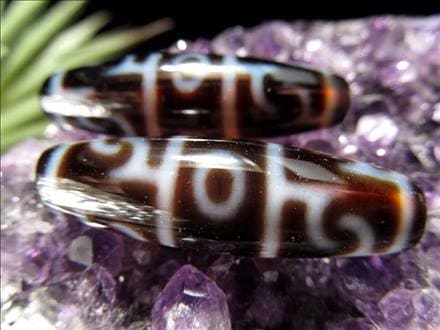 ◇A至純天珠◇蓮師法器天珠(れんしほうきてんじゅ)◇サイズ：約37mm◇