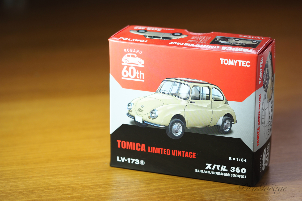 ◇【TOMYTEC】1/64 LV-173a・b SUBARU 60周年記念 スバル 360 （58年式）
