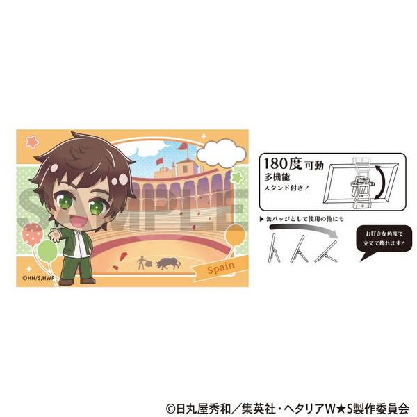 ヘタリア World☆Stars アート缶バッジ スペイン ちまにわ