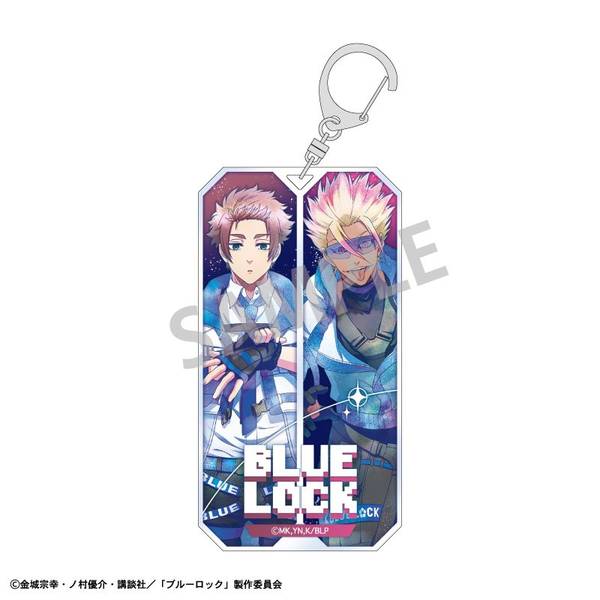 ブルーロック スリムキーホルダー(ペア) 糸師 冴・士道 龍聖／サイバー