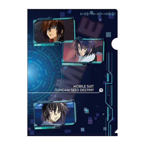 機動戦士ガンダムSEED DESTINY 場面写 A4クリアファイル 集合Aブルー