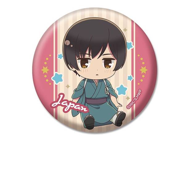 ヘタリア World☆Stars ぺたん娘缶バッジ 日本 | 4573661601085