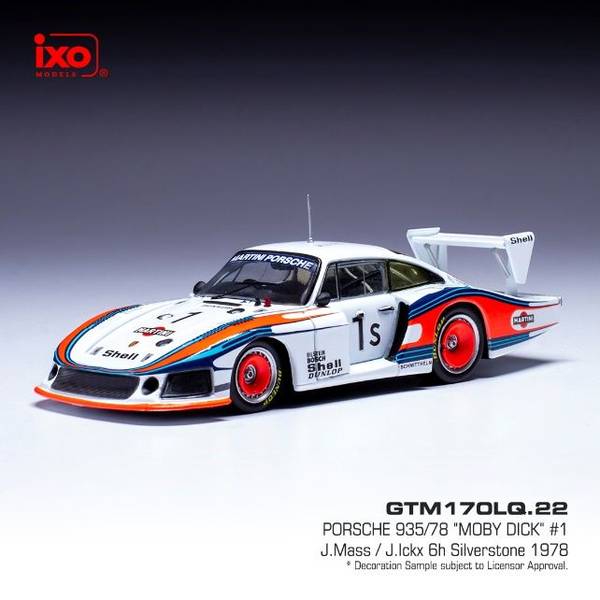イクソ 1/43 ポルシェ 935/78 モビーディック No.1 1978 シルバー
