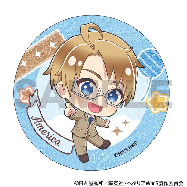 ヘタリア World☆Stars トレーディンググリッター缶バッジ ちまにわ 10