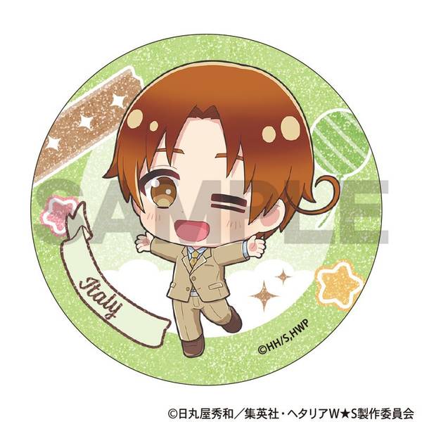 ヘタリア World☆Stars トレーディンググリッター缶バッジ ちまにわ 10