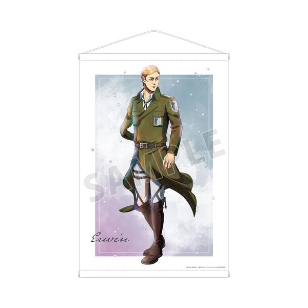 進撃の巨人描き下ろし エルヴィン 冬の歩みver. アクリルカード2種