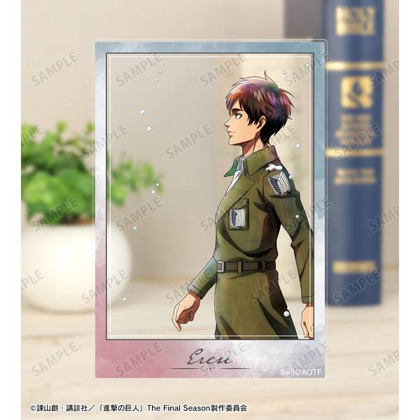 進撃の巨人描き下ろし エレン 冬の歩みver. アクリルカード2種セット