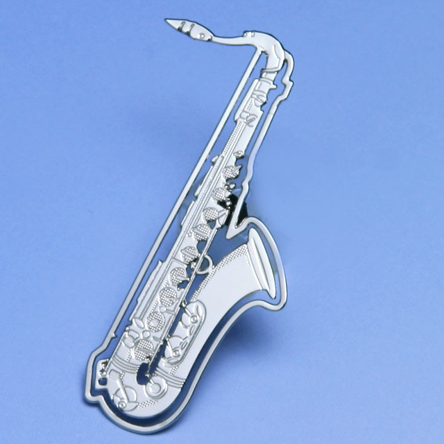 ステンレス製 デザインクリップ テナーサックス 787092 音楽雑貨