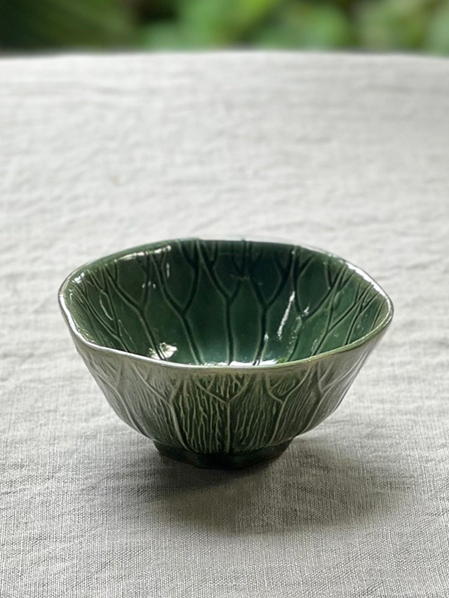 セラドン焼スープカップ5個＆小皿5枚