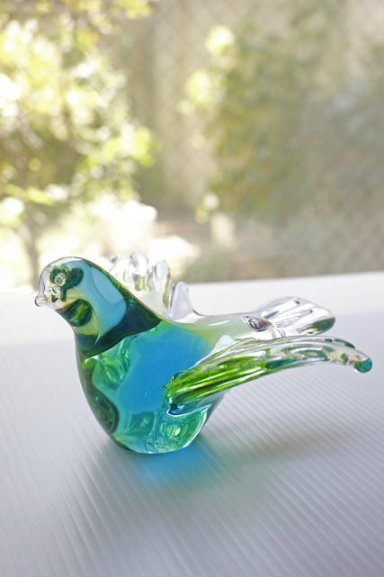 PetaPeta北欧雑貨ショップ＞＞北欧ヴィンテージ＞＞ガラスオブジェ＞＞小鳥