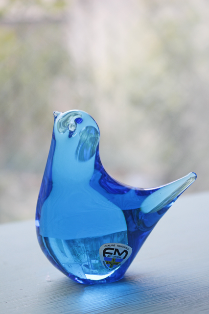 PetaPeta北欧雑貨ショップ＞＞北欧ヴィンテージ＞＞ガラスオブジェ＞＞小鳥