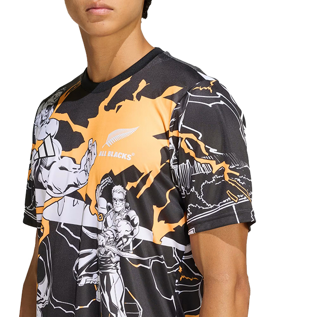 オールブラックス x MARVEL CAPTAINS RUN ジャージ