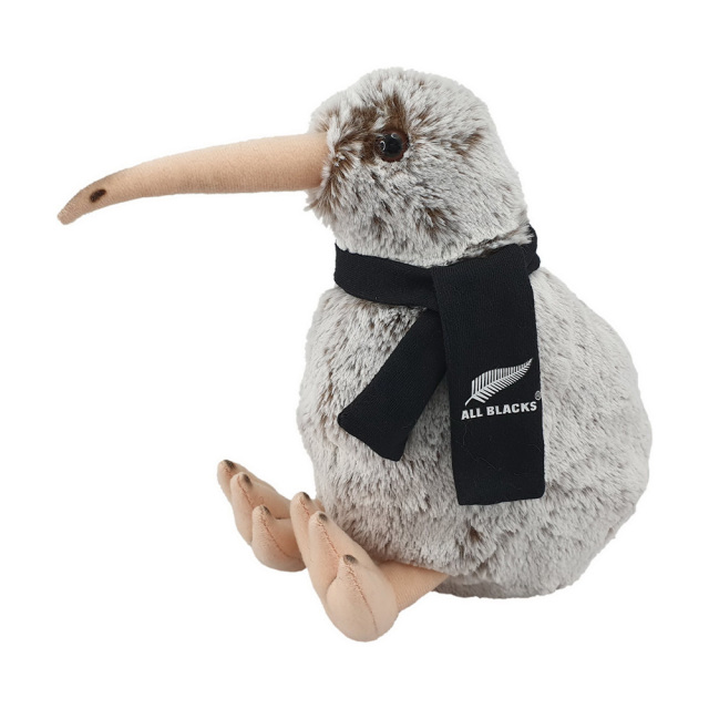 オールブラックス マスコット人形 ソフトキウイ シルバー