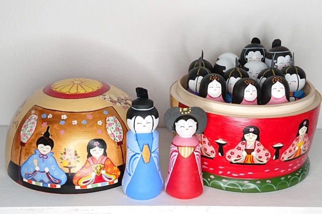 ニキーチン工房作 ひな祭りマトリョーシカ「オヒナサマ