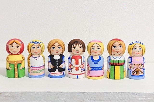 ニキーチン工房作 「ソビエト連邦 СССР」 ドーム型マトリョーシカ 人形