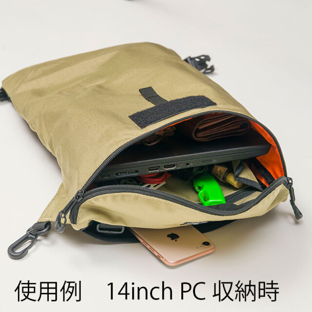 ロールアウトバッグ】容量可変 ボディバッグ ハンドルバッグ ロード