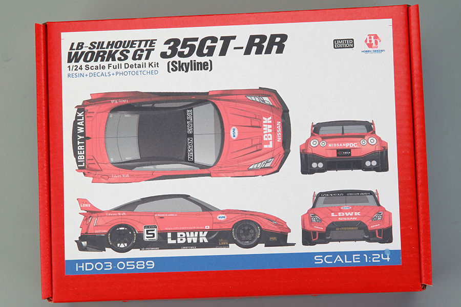 ホビーデザイン 1/24 レジンキット LB Performance ニッサン GT-RR R35