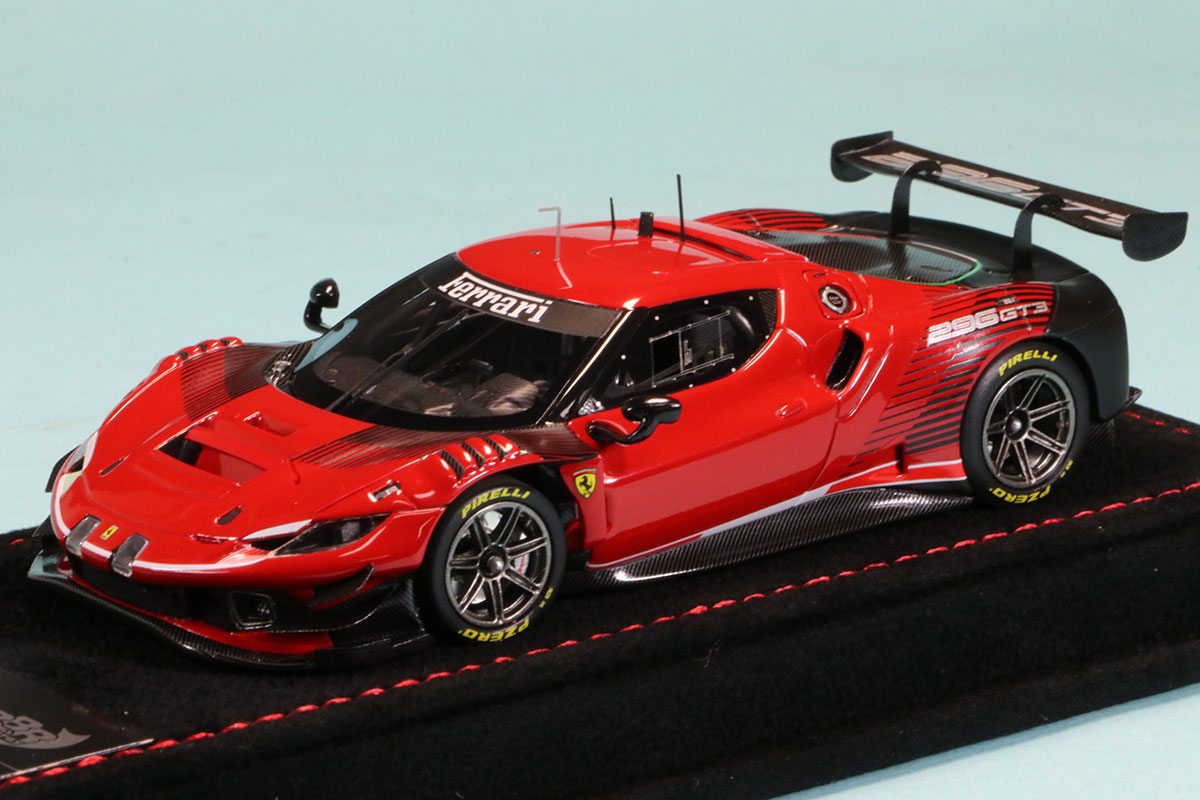 BBR 1/43 フェラーリ 296 GT3 2022 スウェード台座 BBRC279A ミニカー