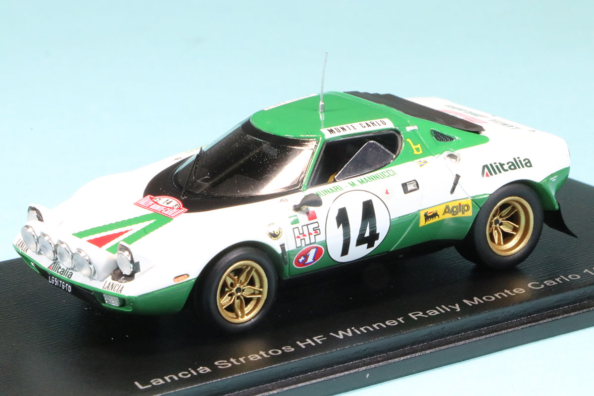 スパーク 1/43 ランチア ストラトス HF モンテカルロラリー 1975