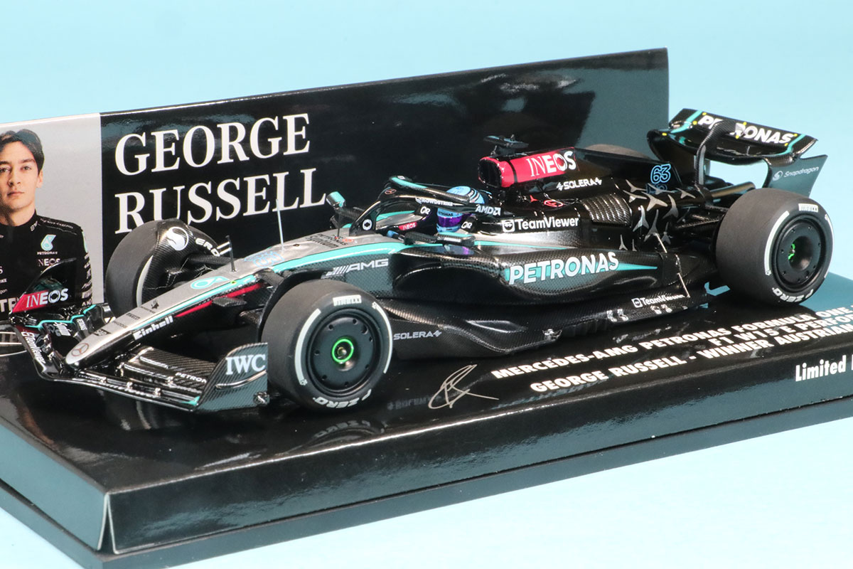 ミニチャンプス 1/43 メルセデス W15 ジョージ ラッセル オーストリア