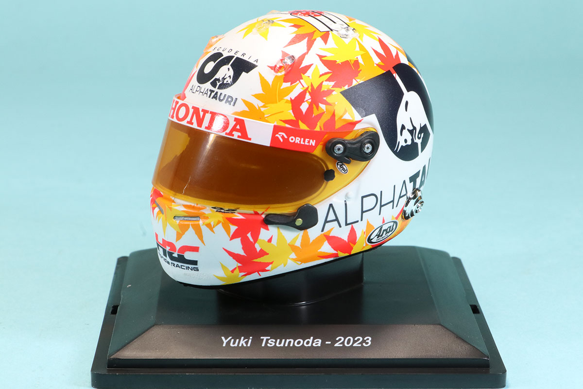 スパーク 1/5 角田裕毅 ヘルメット 2023 5HF094 ミニカーショップ ロム