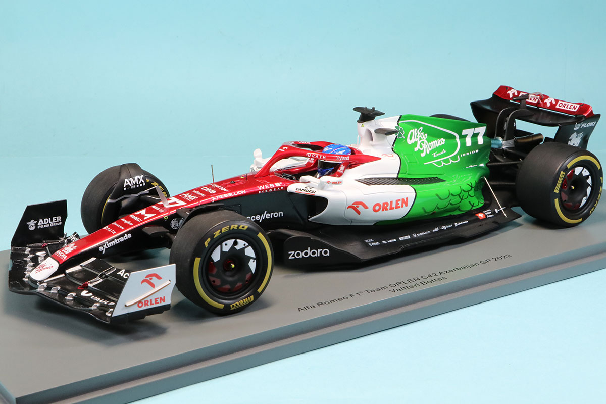 スパーク 1/18 アルファロメオ C42 アゼルバイジャンGP 2022 イタリア