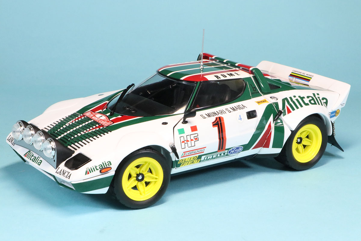 京商 1/18 ランチア ストラトス HF モンテカルロラリー 1977 No.1