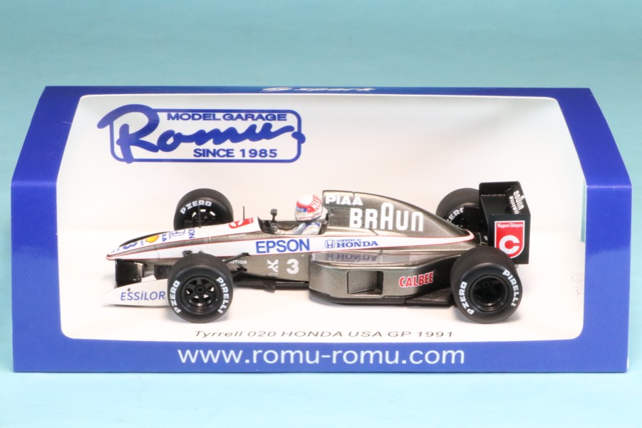ロム特注スパーク 1/43 ティレル 020 ホンダ U.S.A.GP 1991 中嶋悟