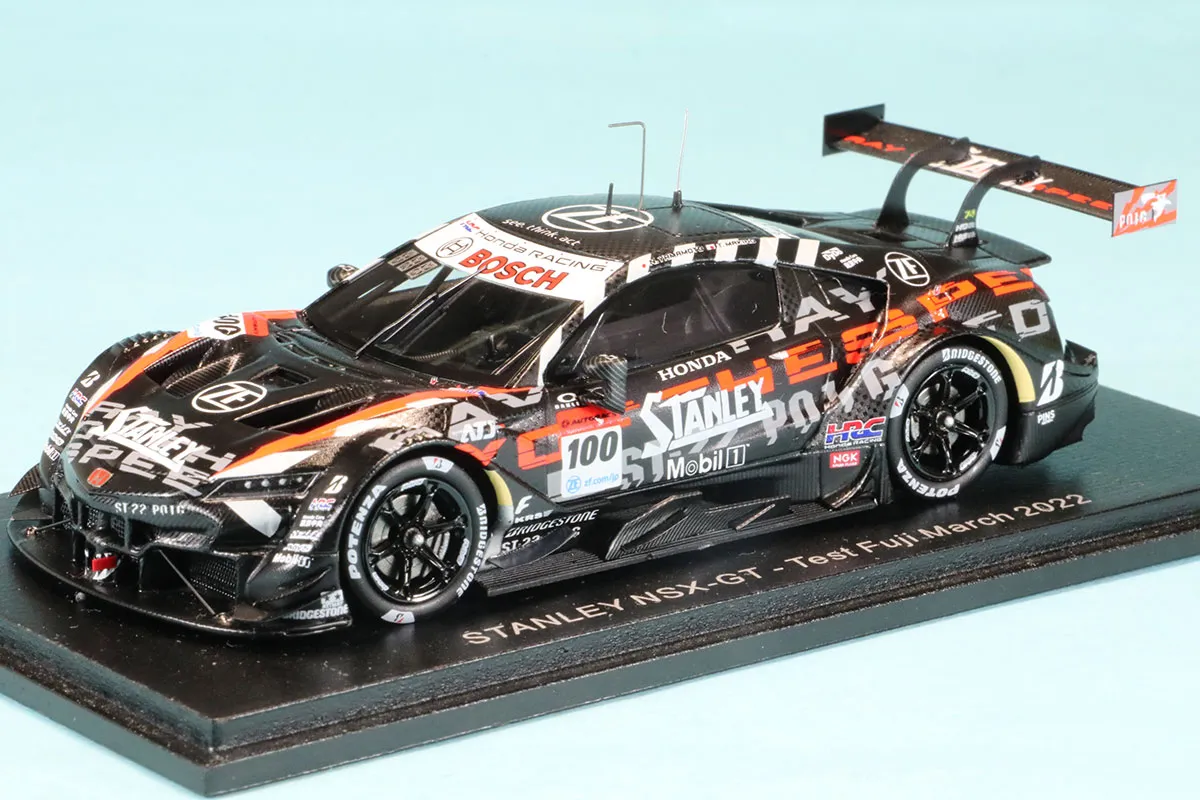 スパーク 1/43 スタンレイ ホンダ NSX-GT 富士テスト 2022 No.100