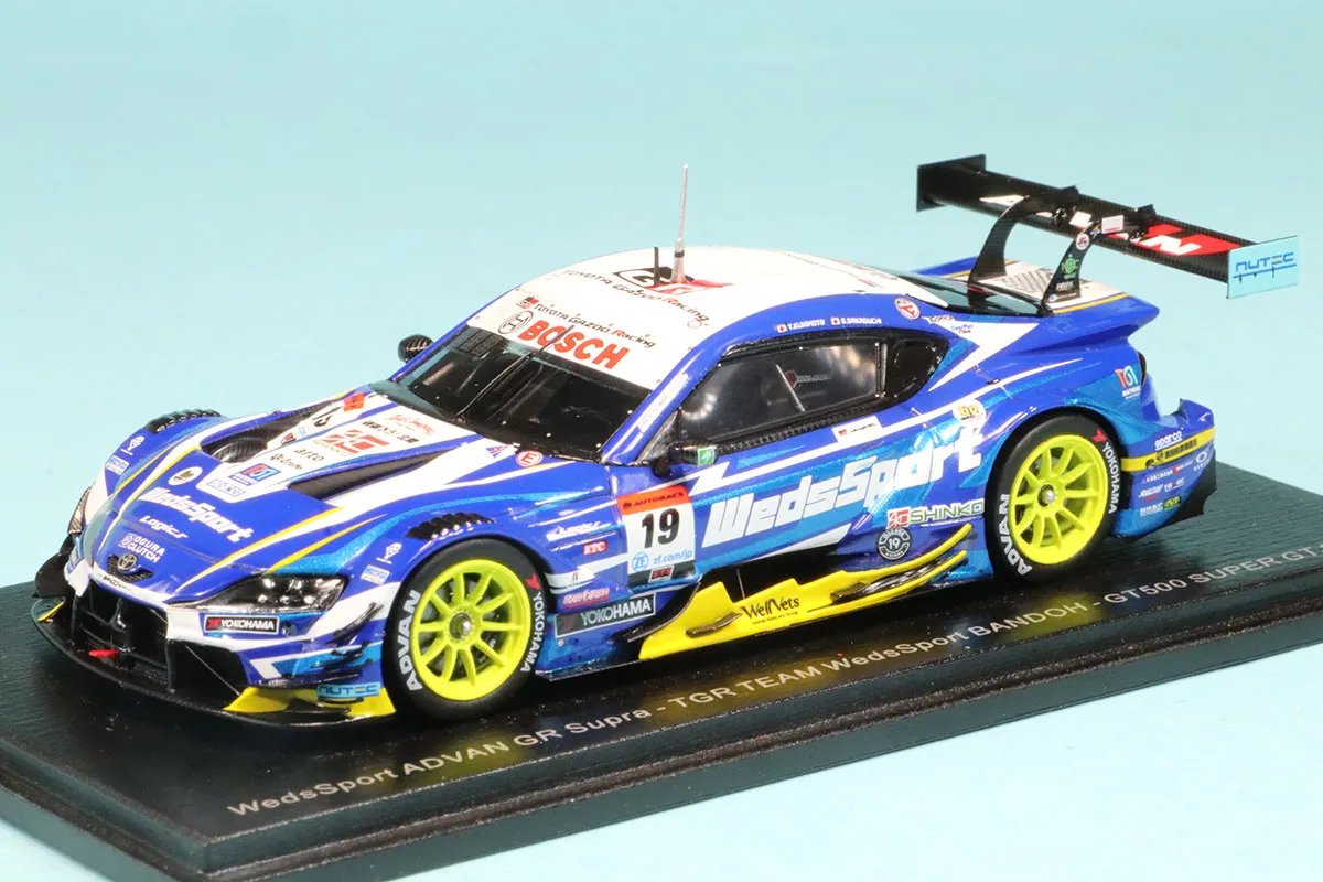 スパーク 1/43 ウェッズスポーツ アドバン トヨタ GR スープラ No.19