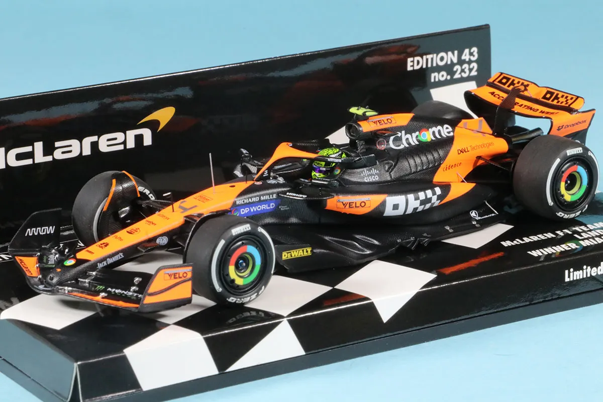 ミニチャンプス 1/43 マクラーレン MCL38 マイアミGP ランド ノリス
