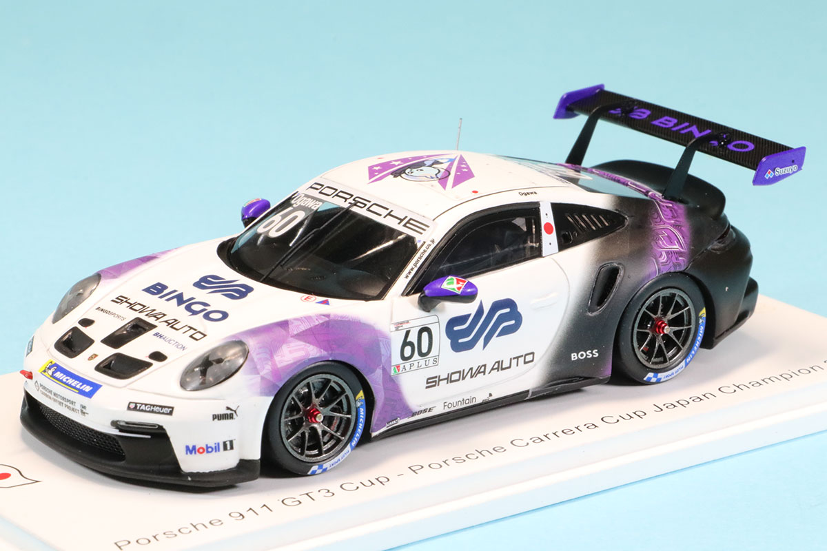 スパーク 1/43 ポルシェ 911 GT3 ポルシェカレラカップ 日本 2022 No