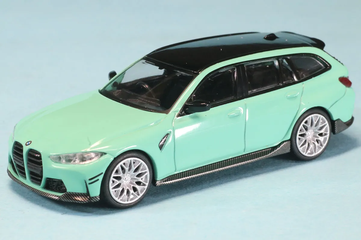 MINI-GT 1/64 BMW M3 Mパフォーマンス ツーリング ミントグリーン(右