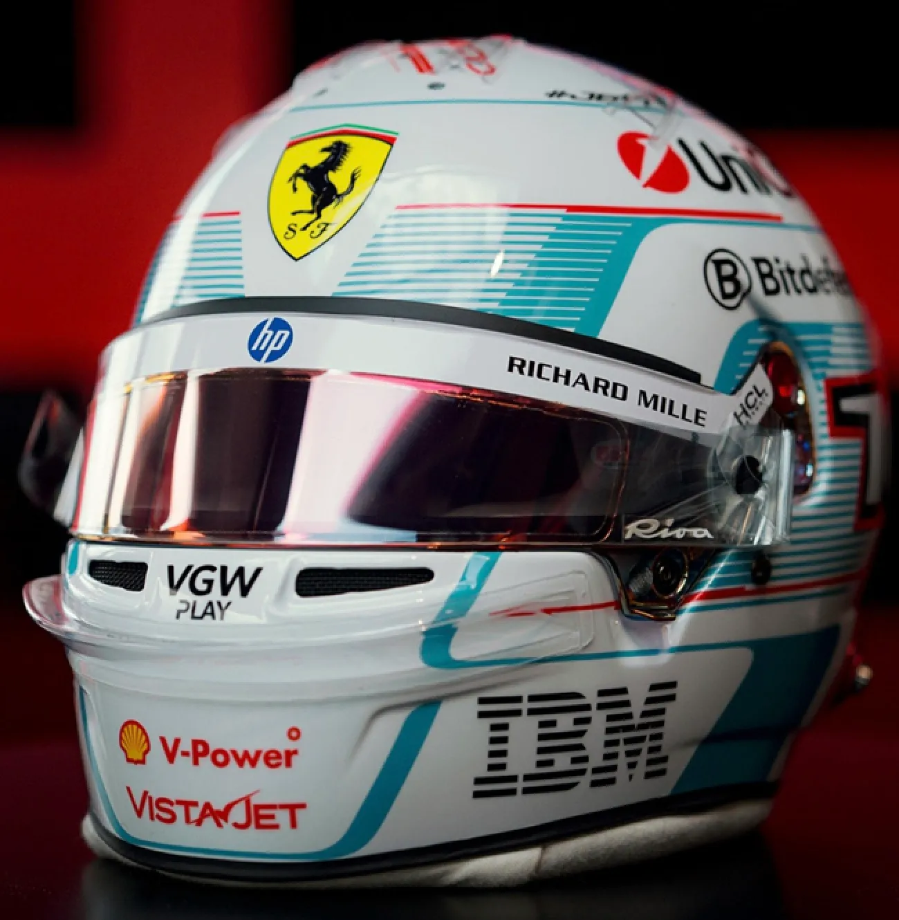 予約] ルックスマート 1/5 ヘルメット C.ルクレール モナコGP 2025