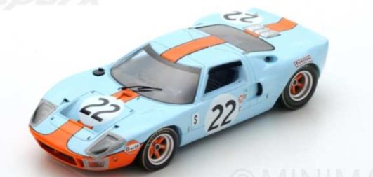 スパーク 1/43 フォード GT40 セブリング 12h 1969 Winner No.22